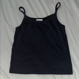 GAP Black Ribbed Cami Tank